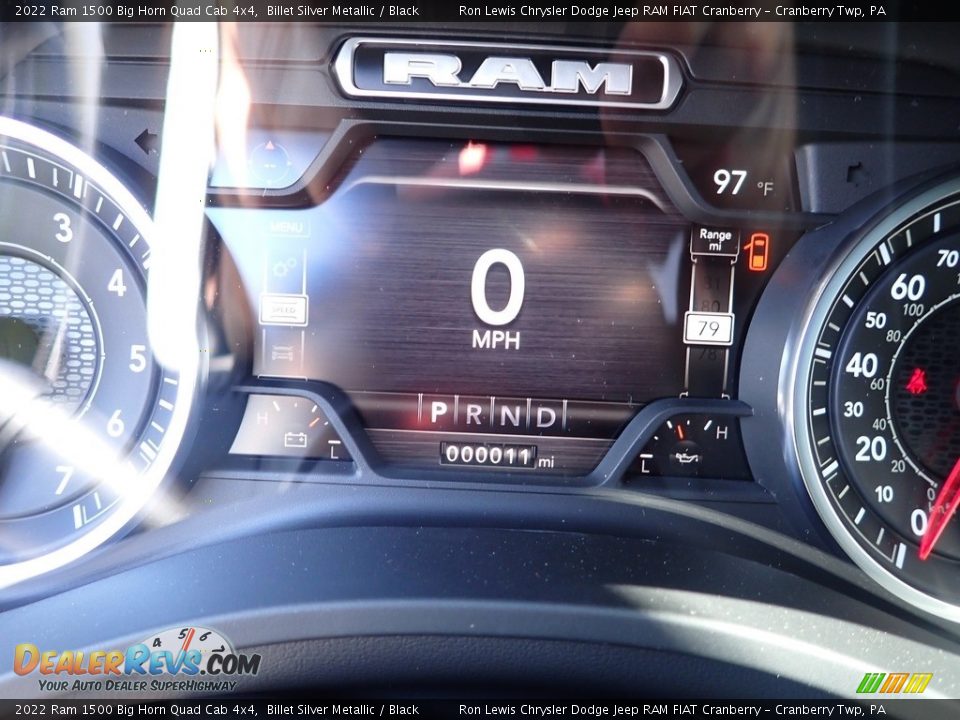2022 Ram 1500 Big Horn Quad Cab 4x4 Billet Silver Metallic / Black Photo #17
