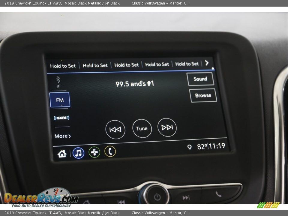 2019 Chevrolet Equinox LT AWD Mosaic Black Metallic / Jet Black Photo #10