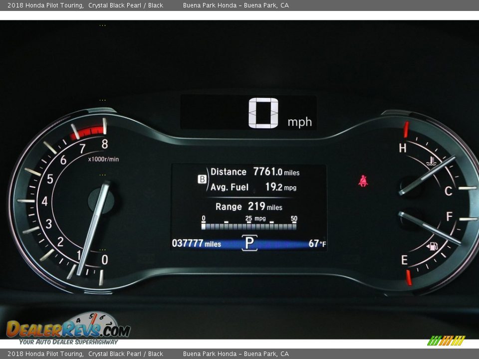 2018 Honda Pilot Touring Gauges Photo #30