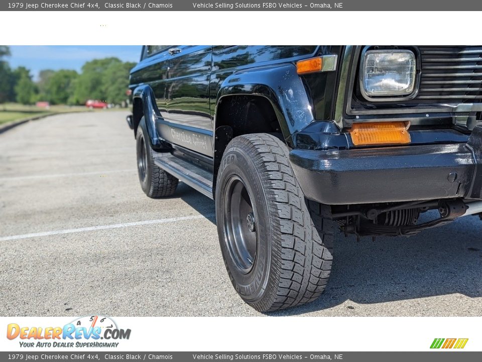 1979 Jeep Cherokee Chief 4x4 Classic Black / Chamois Photo #30