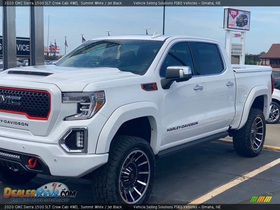 2020 GMC Sierra 1500 SLT Crew Cab 4WD Summit White / Jet Black Photo #2