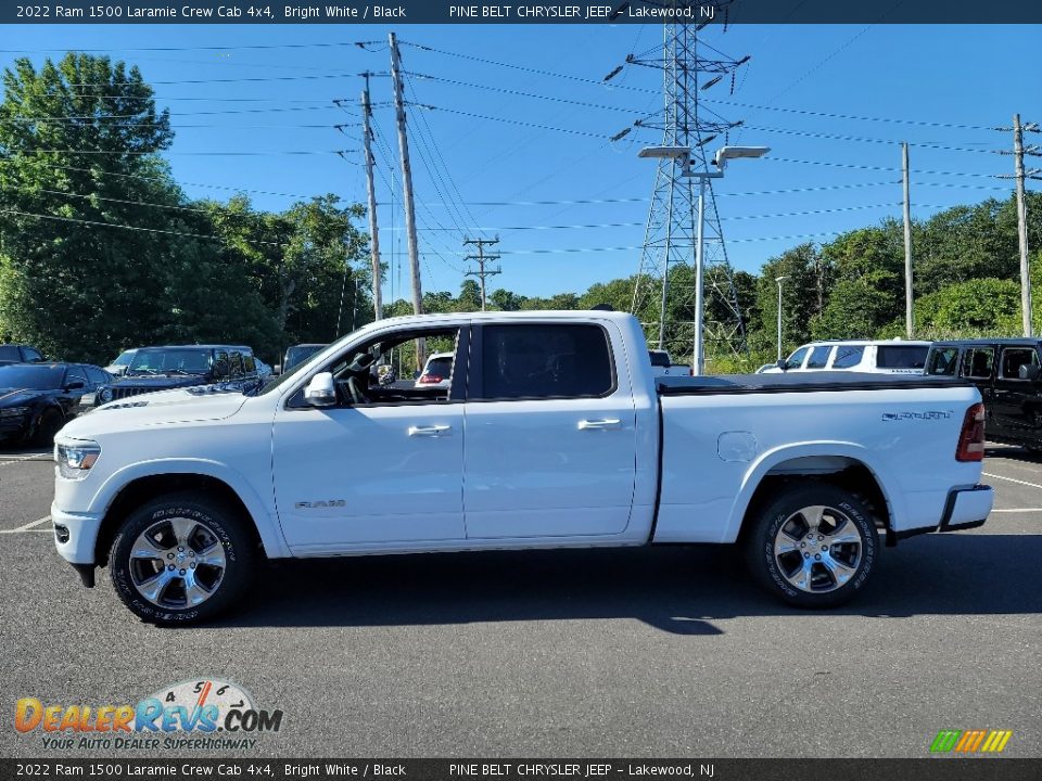 2022 Ram 1500 Laramie Crew Cab 4x4 Bright White / Black Photo #4