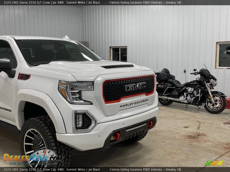 2020 GMC Sierra 1500 SLT Crew Cab 4WD Summit White / Jet Black Photo #8