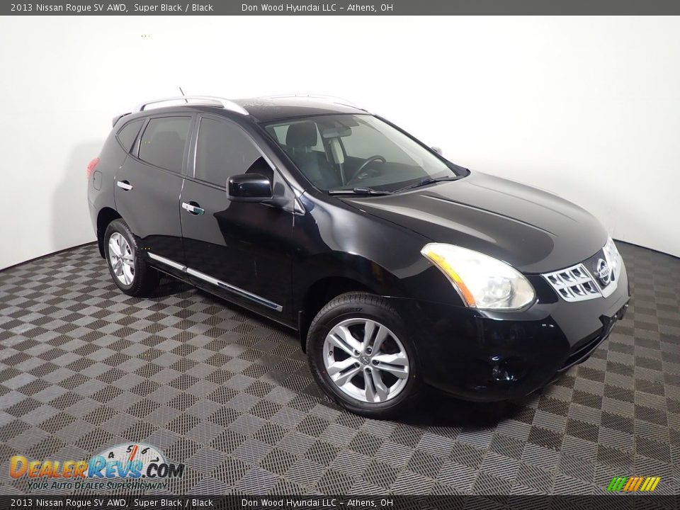 2013 Nissan Rogue SV AWD Super Black / Black Photo #3
