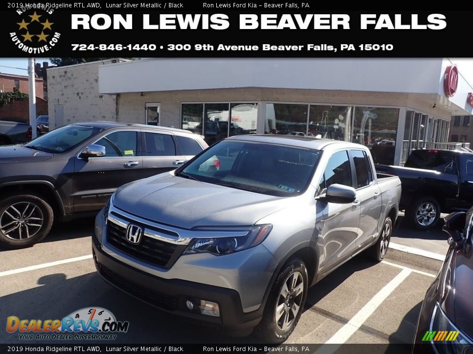 2019 Honda Ridgeline RTL AWD Lunar Silver Metallic / Black Photo #1