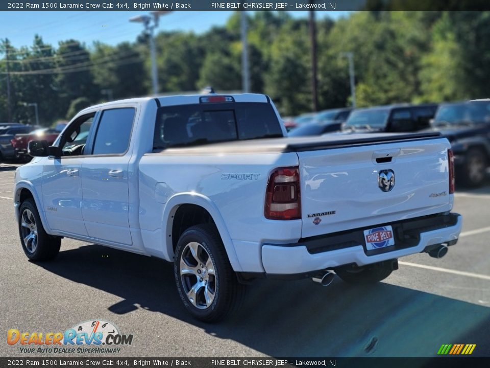 2022 Ram 1500 Laramie Crew Cab 4x4 Bright White / Black Photo #6