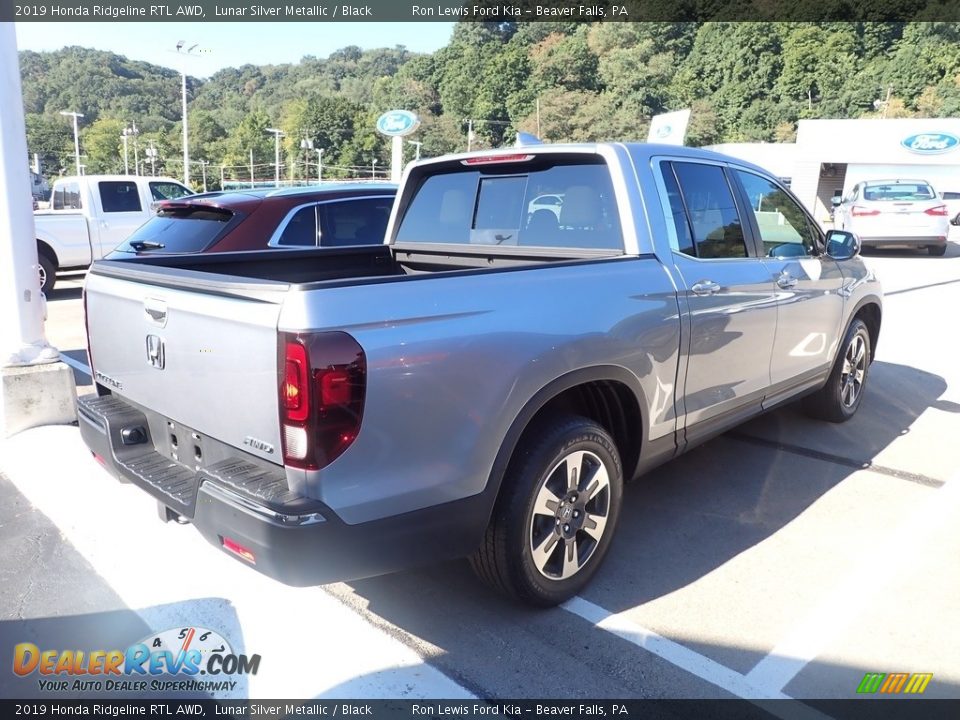 2019 Honda Ridgeline RTL AWD Lunar Silver Metallic / Black Photo #4