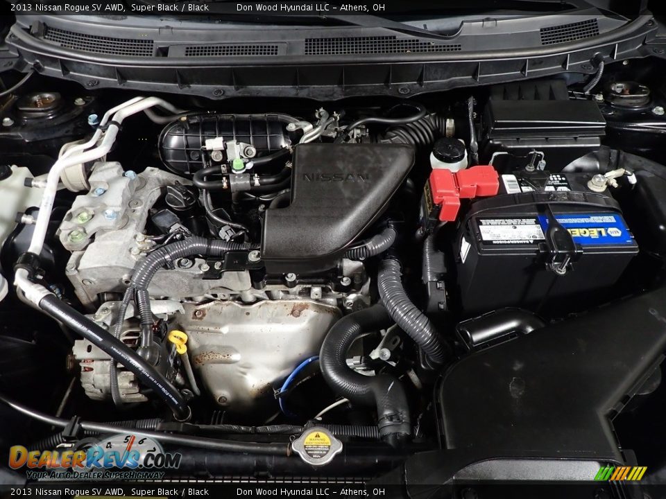 2013 Nissan Rogue SV AWD Super Black / Black Photo #7