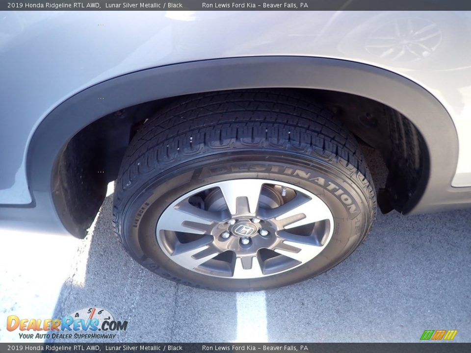2019 Honda Ridgeline RTL AWD Lunar Silver Metallic / Black Photo #5