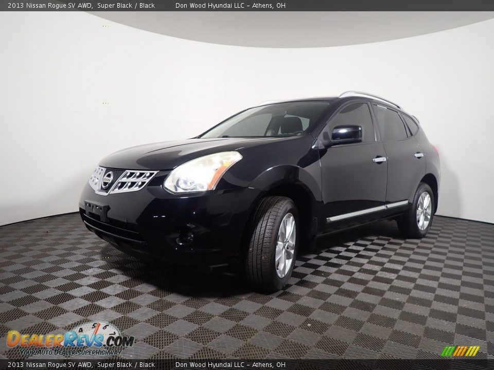 2013 Nissan Rogue SV AWD Super Black / Black Photo #8