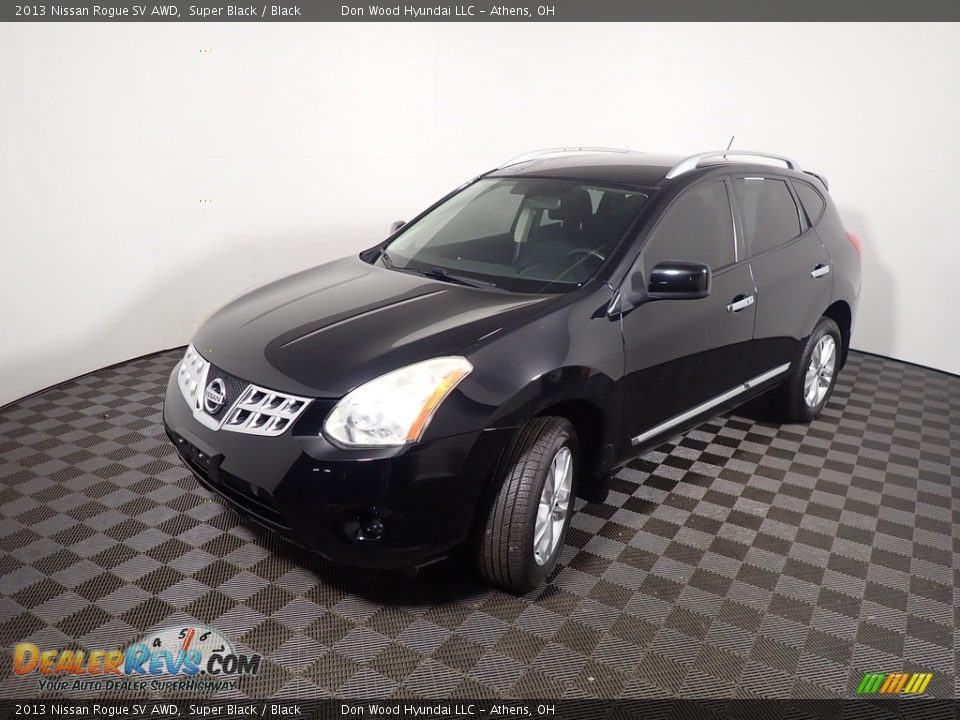 2013 Nissan Rogue SV AWD Super Black / Black Photo #9