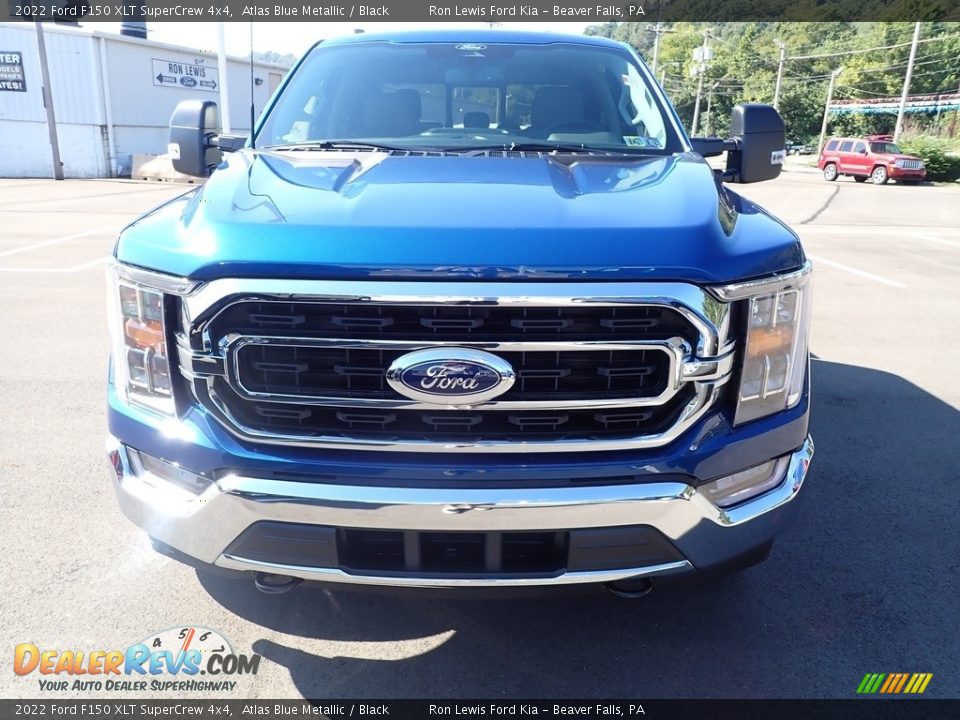 2022 Ford F150 XLT SuperCrew 4x4 Atlas Blue Metallic / Black Photo #3
