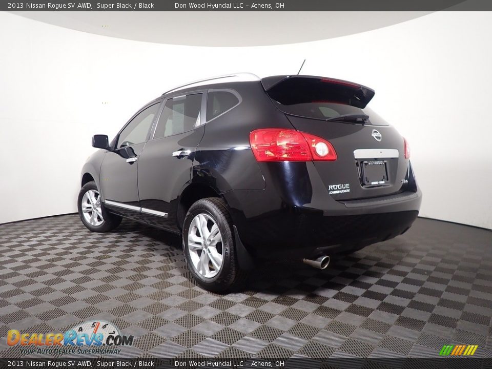 2013 Nissan Rogue SV AWD Super Black / Black Photo #11