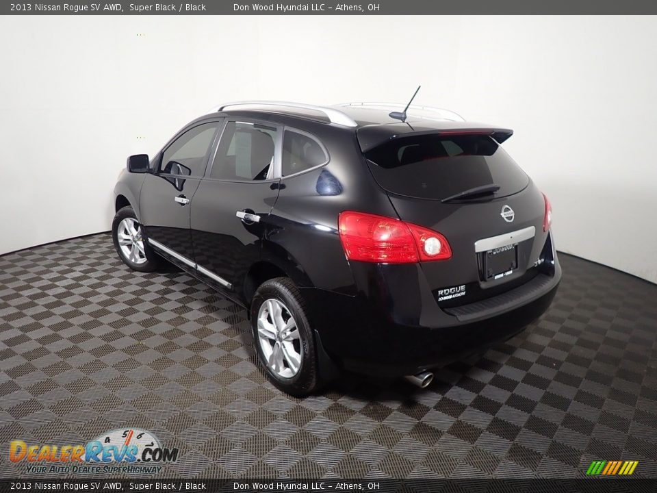 2013 Nissan Rogue SV AWD Super Black / Black Photo #12