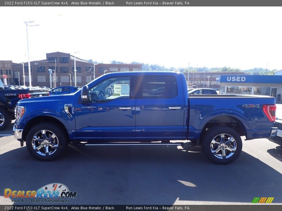 2022 Ford F150 XLT SuperCrew 4x4 Atlas Blue Metallic / Black Photo #5