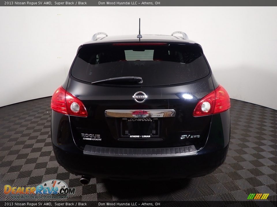2013 Nissan Rogue SV AWD Super Black / Black Photo #13