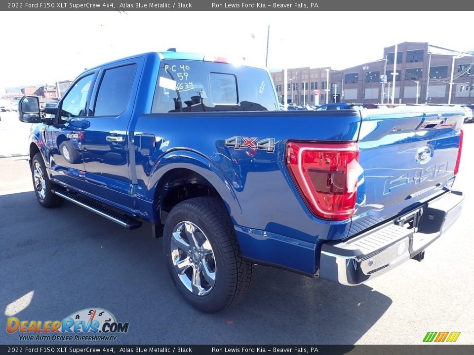 2022 Ford F150 XLT SuperCrew 4x4 Atlas Blue Metallic / Black Photo #6