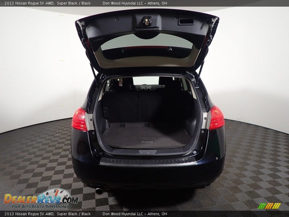 2013 Nissan Rogue SV AWD Super Black / Black Photo #14
