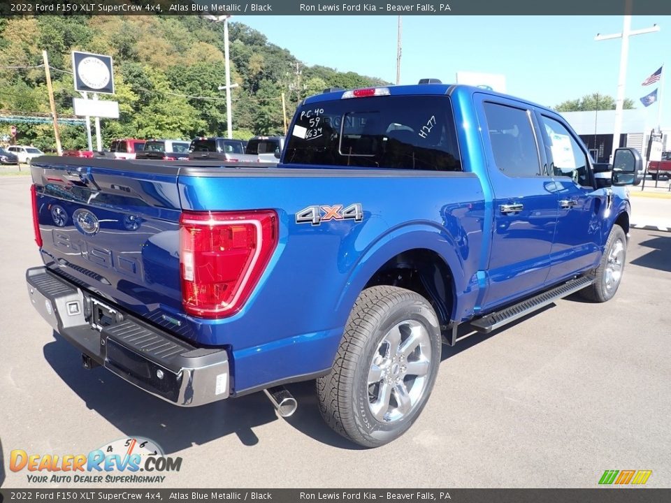 2022 Ford F150 XLT SuperCrew 4x4 Atlas Blue Metallic / Black Photo #8