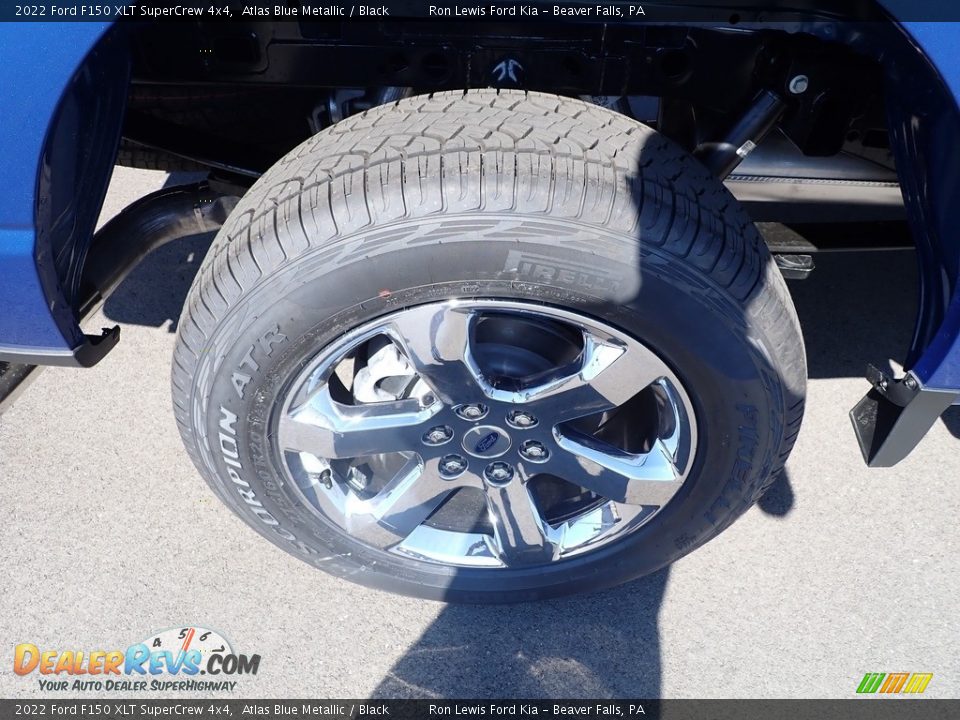 2022 Ford F150 XLT SuperCrew 4x4 Atlas Blue Metallic / Black Photo #9