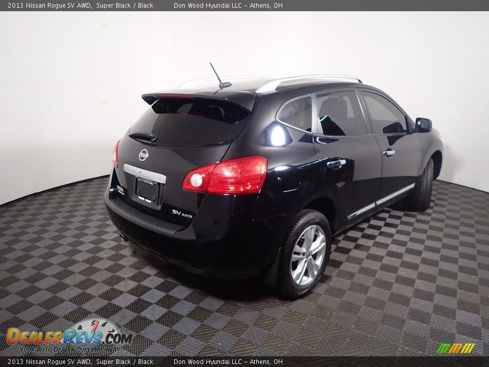 2013 Nissan Rogue SV AWD Super Black / Black Photo #17