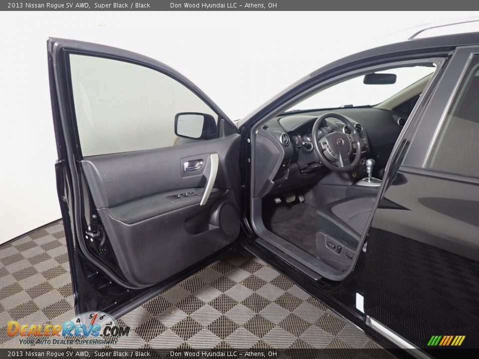 2013 Nissan Rogue SV AWD Super Black / Black Photo #20