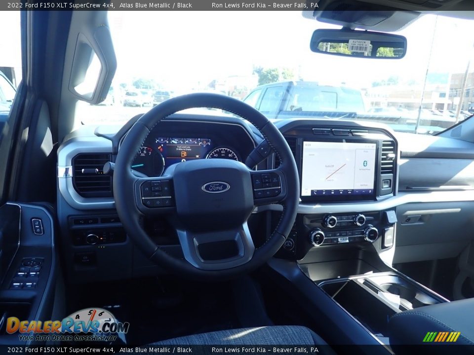 2022 Ford F150 XLT SuperCrew 4x4 Atlas Blue Metallic / Black Photo #13