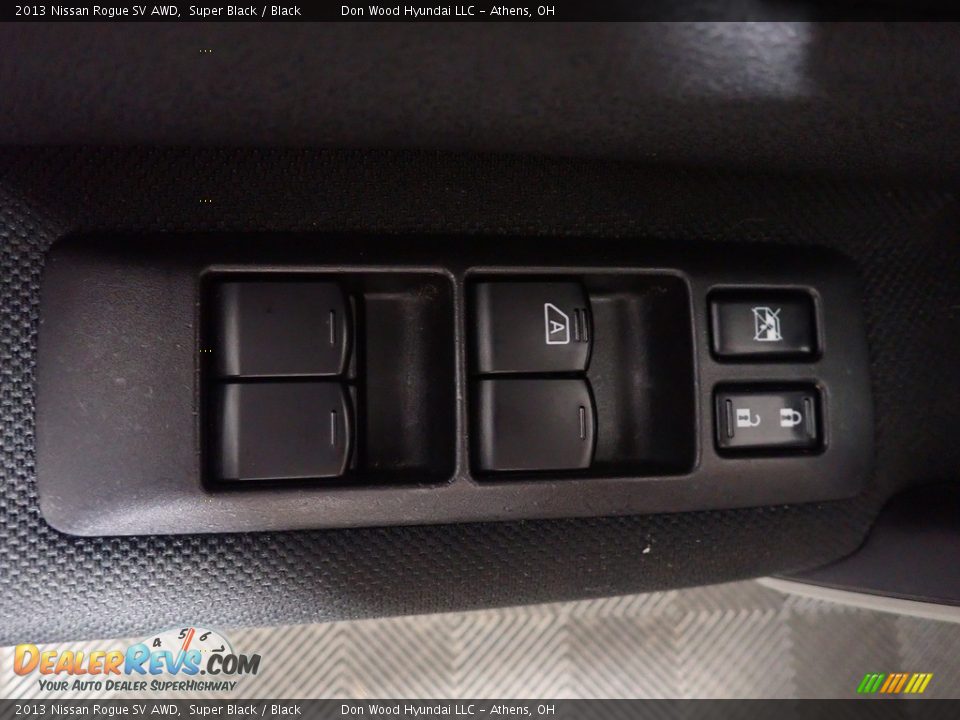 2013 Nissan Rogue SV AWD Super Black / Black Photo #21