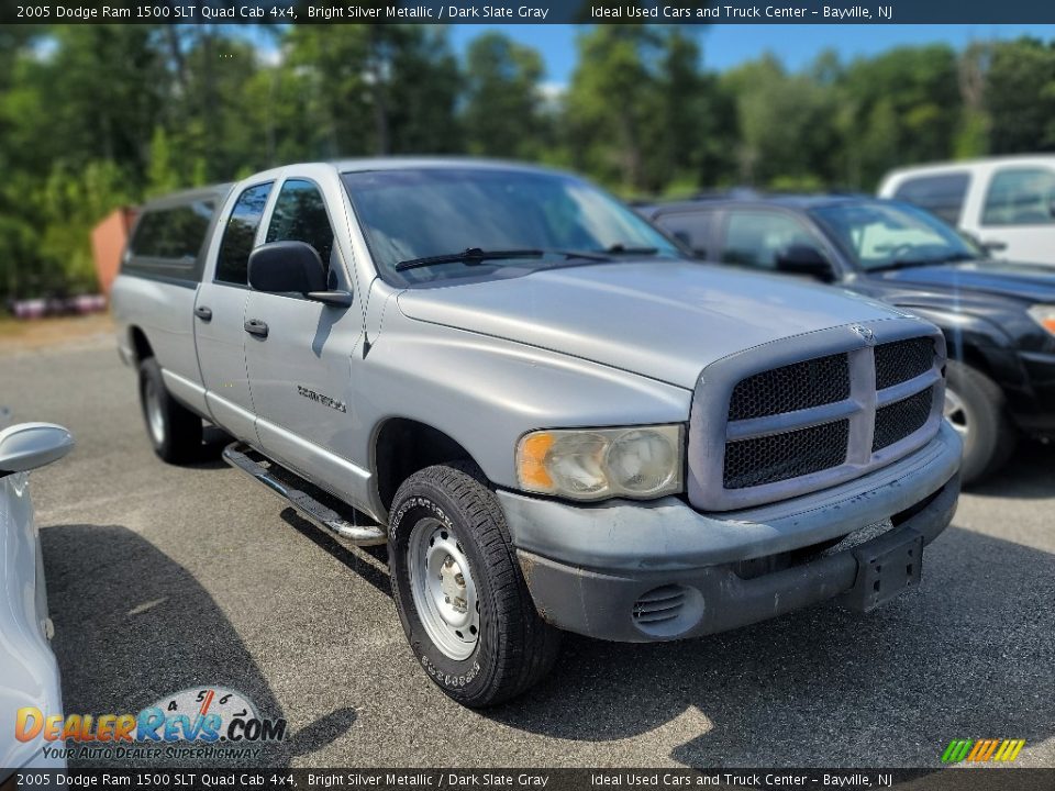 2005 Dodge Ram 1500 SLT Quad Cab 4x4 Bright Silver Metallic / Dark Slate Gray Photo #1