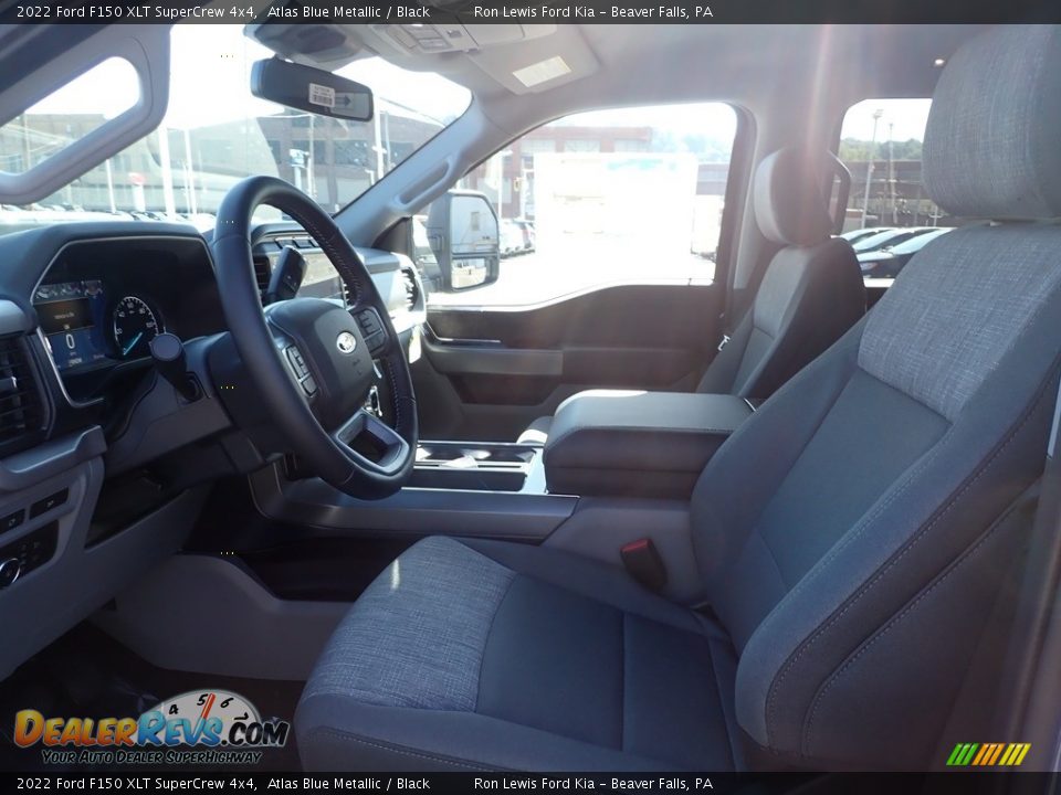 2022 Ford F150 XLT SuperCrew 4x4 Atlas Blue Metallic / Black Photo #14