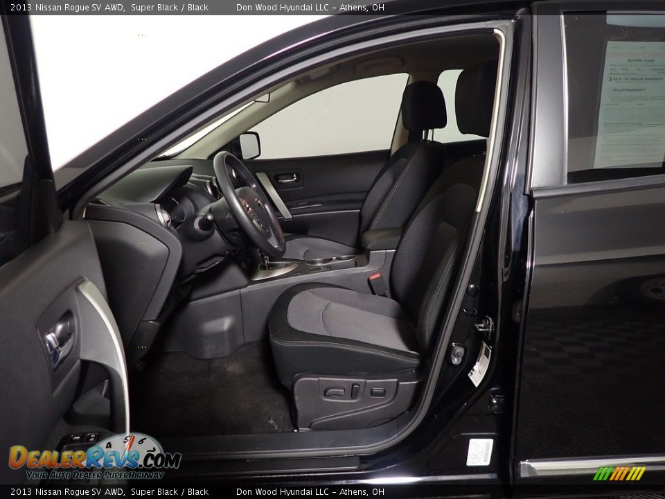 2013 Nissan Rogue SV AWD Super Black / Black Photo #22
