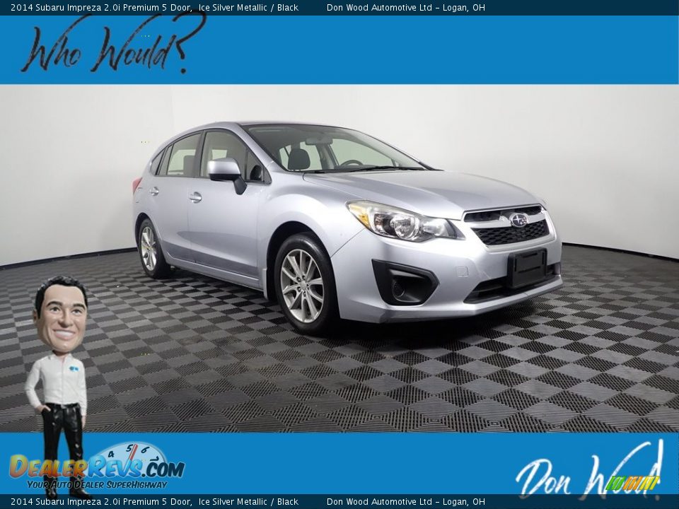 2014 Subaru Impreza 2.0i Premium 5 Door Ice Silver Metallic / Black Photo #1