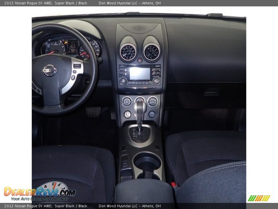 2013 Nissan Rogue SV AWD Super Black / Black Photo #25