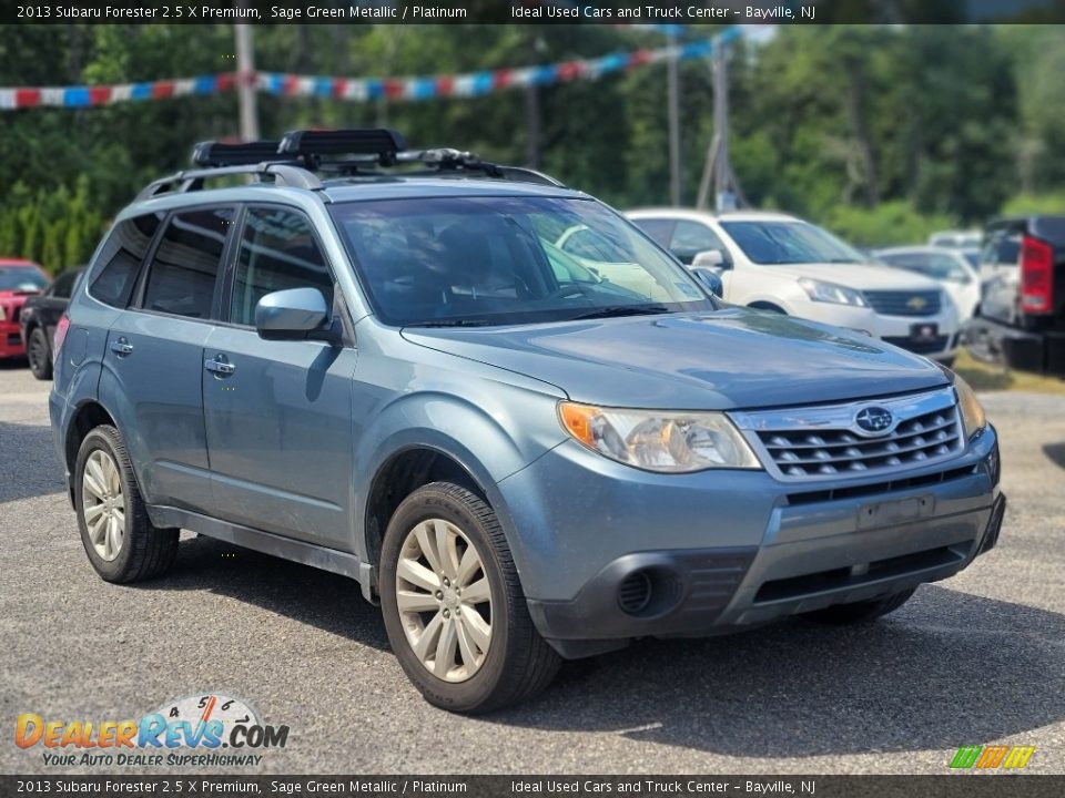 2013 Subaru Forester 2.5 X Premium Sage Green Metallic / Platinum Photo #1