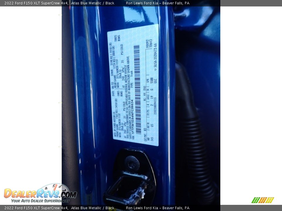2022 Ford F150 XLT SuperCrew 4x4 Atlas Blue Metallic / Black Photo #20