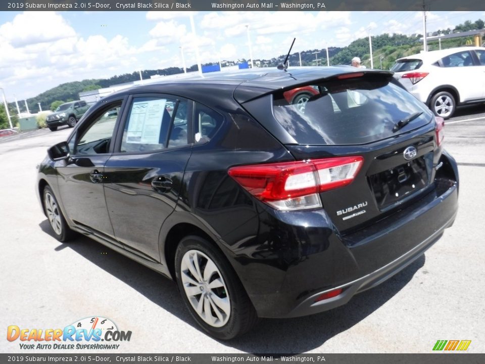 2019 Subaru Impreza 2.0i 5-Door Crystal Black Silica / Black Photo #7