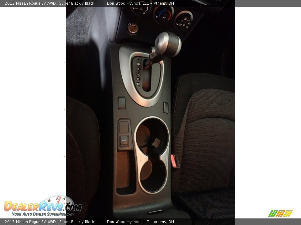 2013 Nissan Rogue SV AWD Super Black / Black Photo #32