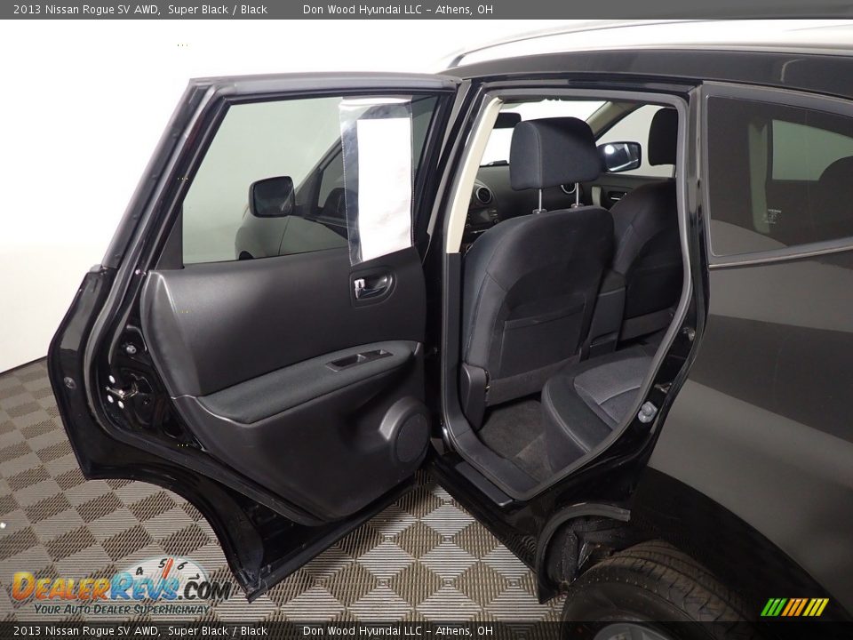 2013 Nissan Rogue SV AWD Super Black / Black Photo #34