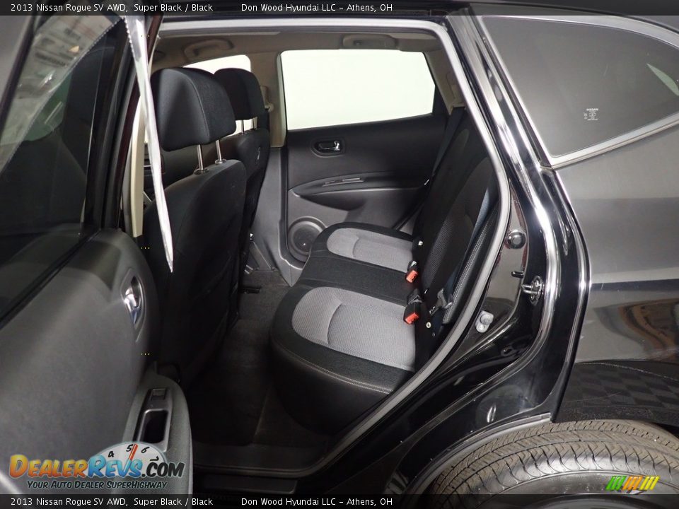 2013 Nissan Rogue SV AWD Super Black / Black Photo #35