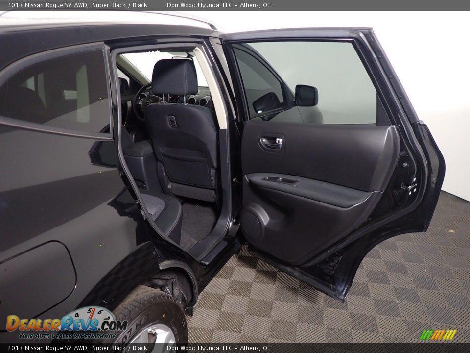 2013 Nissan Rogue SV AWD Super Black / Black Photo #36
