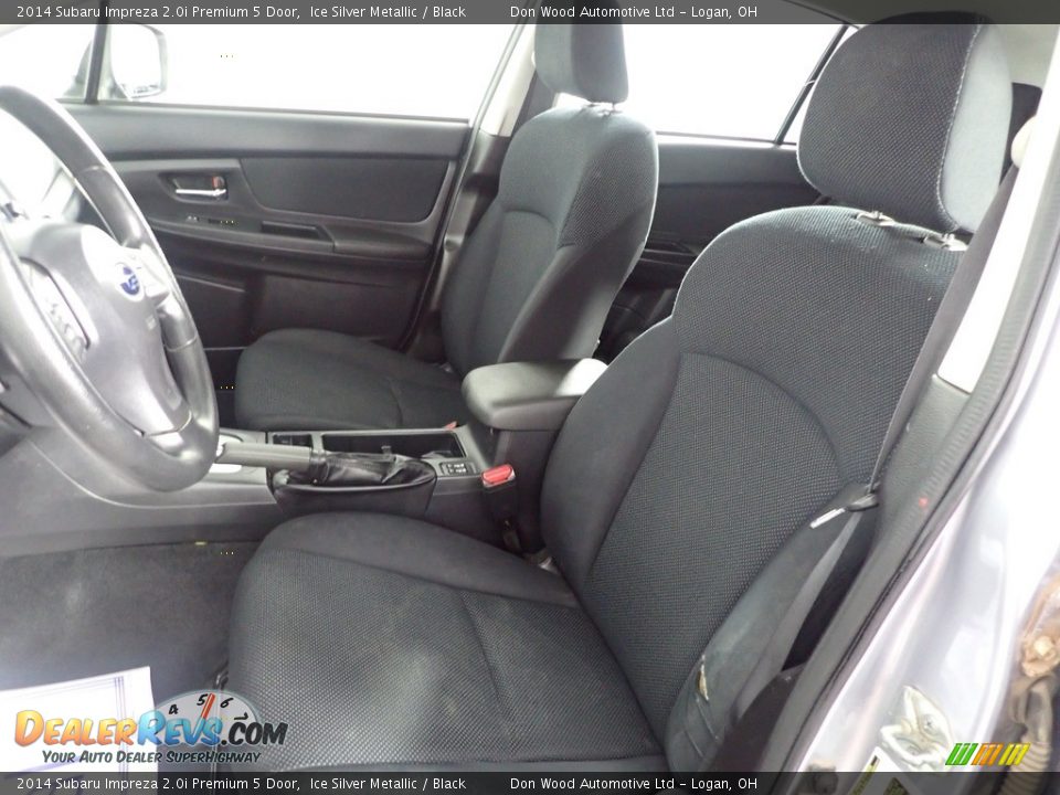 2014 Subaru Impreza 2.0i Premium 5 Door Ice Silver Metallic / Black Photo #14