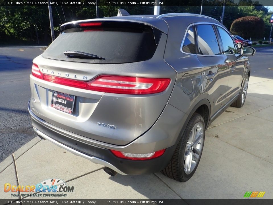 2016 Lincoln MKC Reserve AWD Luxe Metallic / Ebony Photo #6