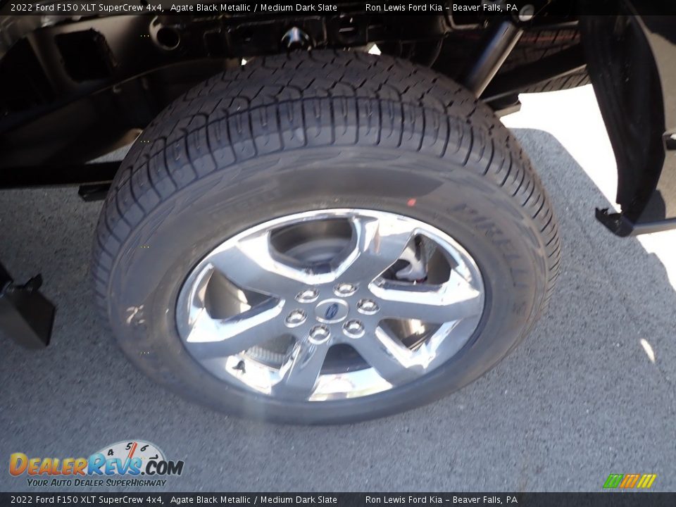 2022 Ford F150 XLT SuperCrew 4x4 Agate Black Metallic / Medium Dark Slate Photo #10