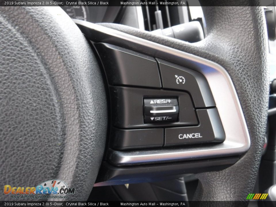 2019 Subaru Impreza 2.0i 5-Door Crystal Black Silica / Black Photo #21