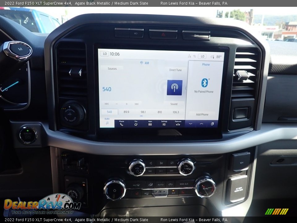 2022 Ford F150 XLT SuperCrew 4x4 Agate Black Metallic / Medium Dark Slate Photo #17