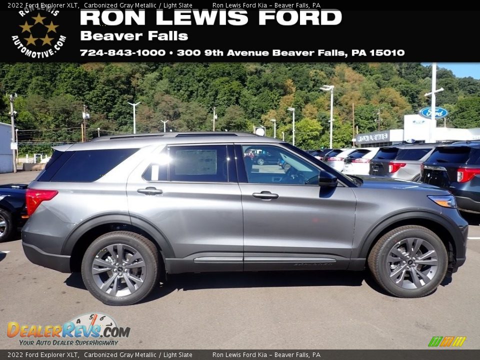 2022 Ford Explorer XLT Carbonized Gray Metallic / Light Slate Photo #1