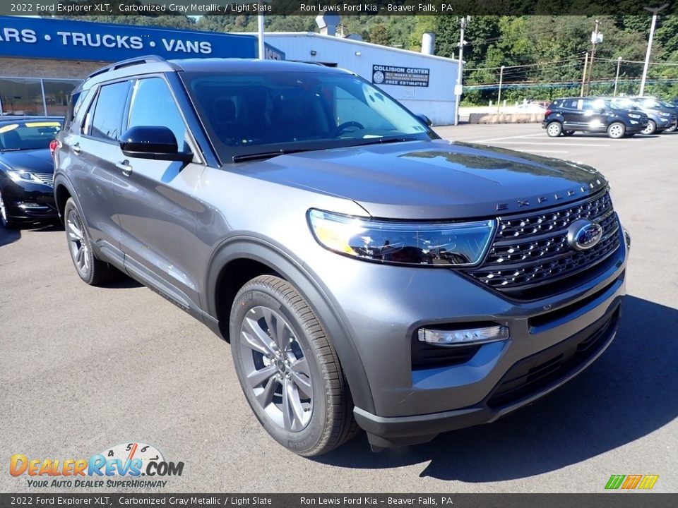 2022 Ford Explorer XLT Carbonized Gray Metallic / Light Slate Photo #2