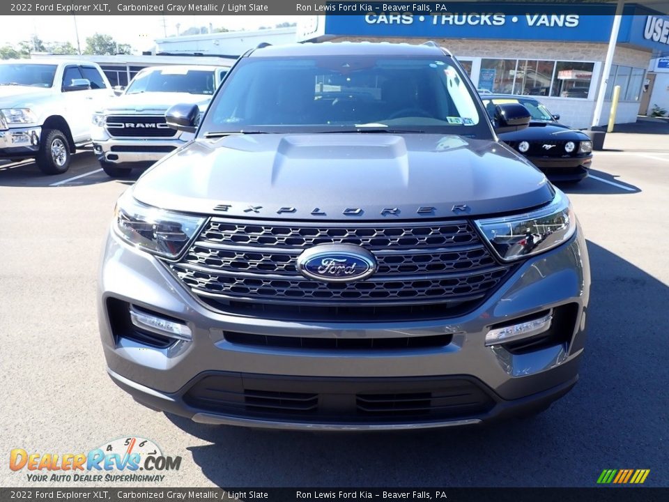 2022 Ford Explorer XLT Carbonized Gray Metallic / Light Slate Photo #3