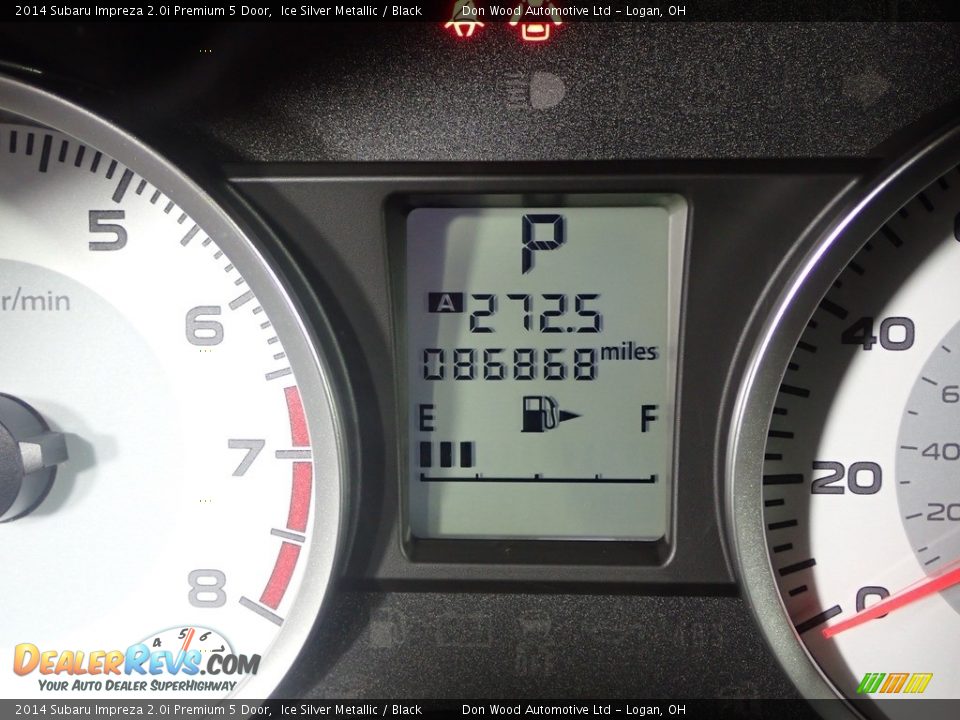 2014 Subaru Impreza 2.0i Premium 5 Door Ice Silver Metallic / Black Photo #31