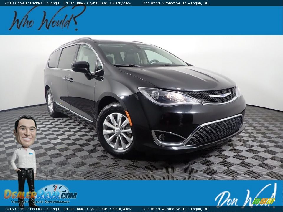 2018 Chrysler Pacifica Touring L Brilliant Black Crystal Pearl / Black/Alloy Photo #1